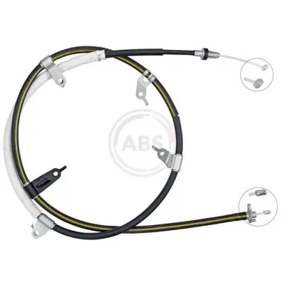 Cable de accionamiento, freno de estacionamiento A.B.S. K10173 Garantía De Devolución De Dinero